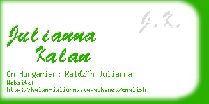 julianna kalan business card